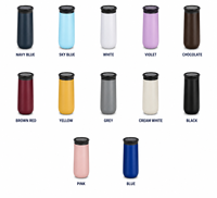 Tasse à café réutilisable neuve de 10 oz avec intérieur en céramique, double paroi en acier inoxydable SS304, tasse de voyage anti-fuite