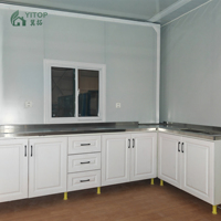 Casa Prefabbricata Modulare da 20 Piedi per Residenza Temporanea all'Aperto, Ufficio Mobile in Container, Altamente Sigillata, Espandibile e Pieghevole