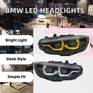 ไฟหน้าอัพเกรดสำหรับรถยนต์ซีรีส์ 4 รุ่น F32 F33 F36 F82 ไฟ LED สีเหลืองขาว DRL ไฟสูง ไฟต่ำ ไฟเลี้ยว 6500K ไฟเดย์ไลท์สำหรับรถยนต์ ใหม่ 12v - Product Image 4