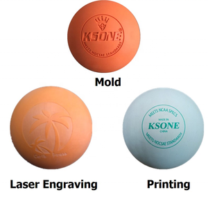 Treffen Sie den offiziellen Standard-Lacrosse-Ball Benutzer definiertes Logo Silikon-Lacrosse-Ball Muskel entspannung Elastic Rubber Point Therapy Lacrosse-Ball - Product Image 2