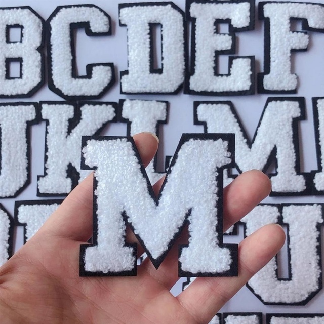 Custom Chenille Letter Patches Iron on Patches Custom Embroidery Sewn-on Letters Chenille Patches