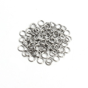 Anillo abierto de acero inoxidable de una sola vuelta para la fabricación de pulseras, accesorios de joyería redondos, componentes chapados de material 304 - Product Image 3