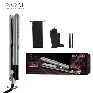 IPARAH P-130 Professional MCH <strong>Electric</strong> 120-250 Hair Straightener <strong>Flat</strong> <strong>Iron</strong> Fast Heat Ceramic Plate LED Portable RV Hotel - Product Image 1