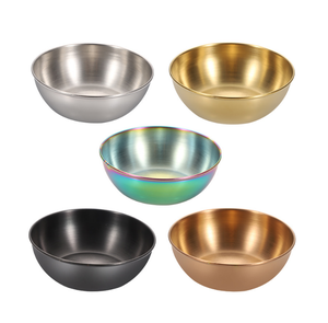 DFB1101 Commercial Household Thickened Japanese-style Stainless Steel Round Golden <b>Sauce</b> Seasoning Dish Kitchen Small Dip <b>Sauce</b> - Product Image 2
