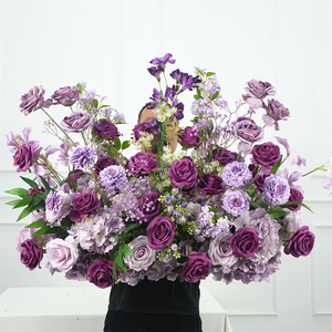 Wholesale <b>Artificial</b> <b>Hydrangeas</b> aisle <b>Flower</b> Plants walkway <b>Flower</b> for Wedding Event Decor - Product Image 1