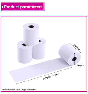 Impresora térmica Pos Terminal cuadrado Máquinas <span class=keywords><strong>de</strong></span> tarjetas <span class=keywords><strong>de</strong></span> crédito 80mm X 50mm Rollos <span class=keywords><strong>de</strong></span> papel térmico Papel <span class=keywords><strong>de</strong></span> caja registradora blanco único 8050 - Product Image 3