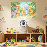 Projecteur de cinéma maison intelligent portable Android 14 200 ANSI OEM ODM avec décodage vidéo, mini-fonctionnalités et double Wi-Fi