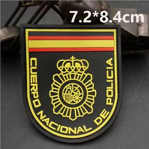 Parche de PVC con logotipo 3D personalizado, termoadhesivo, de goma y silicona, con gancho y bucle, para ropa, etiqueta de goma con logotipo - Product Image 1