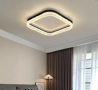 Plafonnier LED en aluminium et acrylique pour salon, style italien minimaliste, commande vocale intelligente, ensemble complet pour salon et chambre