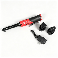 Clé à cliquet sans fil 18 V 3/8 po pour usage domestique, avec chargeur, batteries, outil électrique sans balais à vitesse variable, kit de clé à cliquet