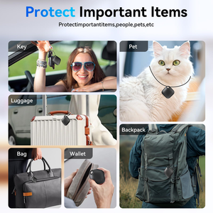 Hot Selling Smart Mini GPS Pet Tracker AirTag Compatible IP67 Waterproof Bluetooth Keychain Locator for Small Dogs Cats - Product Image 4