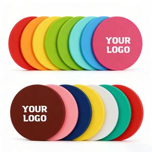 XD724 <b>Personalized</b> Customizable Logo Coffee Holder Pvc Rubber Bar Coasters for Drinks Gift Custom Cartoon Silicone Coaster Mats - Product Image 1