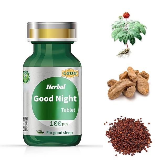 Prof.Ding OEM Herbal Sleep Tablet Food Grade Non-dependent Panax Ginseng Leaf Tablet for Better Sleep