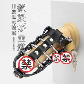 Cage <span class=keywords><strong>de</strong></span> chasteté réglable en alliage pour homme - Verrou <span class=keywords><strong>de</strong></span> pénis SM pour jeu <span class=keywords><strong>de</strong></span> retenue et contrainte pénienne - Product Image 3