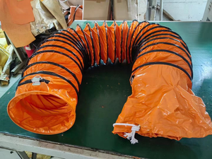 <span class=keywords><strong>PL</strong></span> 6-24 Zoll 5/10 Meter PVC flexibler Kanal luft schlauch Nylon rohr für Lüftungs ventilator Axial ventilator - Product Image 4