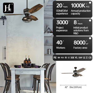 54" Industrial Small <b>Ceiling</b> <b>Fan</b> with Light and Remote Control Black Vintage Farmhouse Chandelier Bar Restaurant <b>Ceiling</b> <b>Fan</b> - Product Image 3