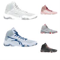 Bottes de boxe pour hommes, chaussures de lutte, logo personnalisé, entraînement en salle de sport professionnel, cuir véritable PVC