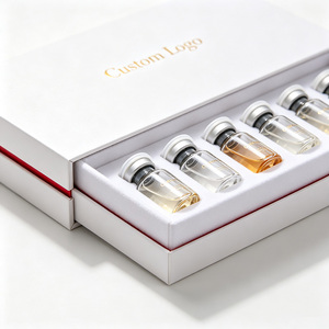Custom Luxury Gift Rigid Drawer <b>Box</b> with Gold Foil Logo for 3ml/5ml/10ml <b>Glass</b> Vials Cosmetic Packaging - Product Image 4