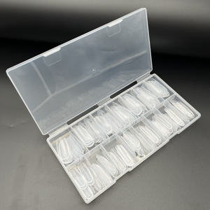 2025 nuevo rosa claro corto mediano <span class=keywords><strong>almendra</strong></span> con incrustaciones <span class=keywords><strong>de</strong></span> línea francesa paso Popit superior doble <span class=keywords><strong>forma</strong></span> puntas <span class=keywords><strong>de</strong></span> <span class=keywords><strong>uñas</strong></span> - Product Image 6