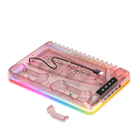 Station de charge pour ventilateur de refroidissement RGB avec support de stockage pour casque de communication filaire Accessoires de jeu pour console PS5