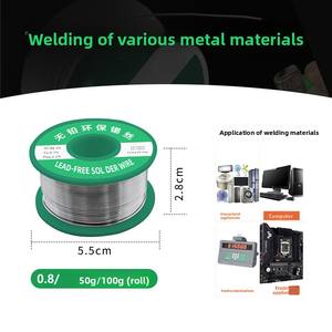 Fil à <span class=keywords><strong>souder</strong></span> sans plomb respectueux de l'environnement Cuivre <span class=keywords><strong>Fer</strong></span> Nickel <span class=keywords><strong>Zinc</strong></span> pour réparation à domicile Modèle 1424 Emballage en rouleau - Product Image 2