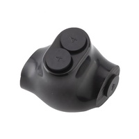 Connecteur de câblage électrique multi-prises isolé à double entrée BAREP QMS-S4-1, 4-14 AWG, homologué cULus, noir