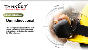 TANK007 TX108 LED <strong>Headlamp</strong> USB Rechargeable Helmet Lamp 3 Modes Super Bright High Lumen <strong>Explosion</strong>-<strong>proof</strong> Waterproof Lithium Ion - Product Image 5