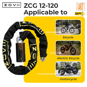 Lucchetto a Catena per Moto Antifurto 120dB, Durevole e Portatile, Lunghezza 1200mm, Diametro 12mm, 3 Chiavi, Impermeabile, per Bicicletta, Ottimo Prezzo - Product Image 4