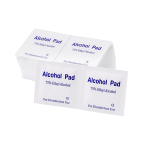 Lingettes alcoolisées à 75% d'éthanol, emballées individuellement, 100 pièces, pour le nettoyage des pinces et des ciseaux - Product Image 2
