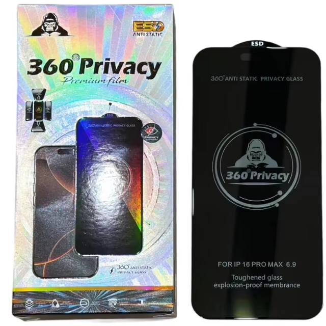 Best-Selling Wholesale 360° Anti-Peeping ESD Privacy Screen Protector for Mobile Phones