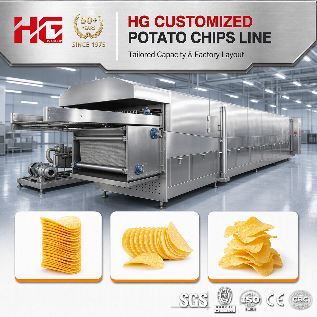 Fully Automatic Industry Equipment Compound Crispy Potato Chips Production Line Potato Chips Making Machine Automatic