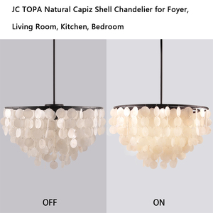 ceiling Light Decorative Modern shell E12 Lighting Modern Round Luxury Pendant Light Chandelier for Living Room - Product Image 2