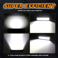 Barre lumineuse LED double rangée 12 pouces 100W étanche pour véhicules tout-terrain, quads et motoneiges