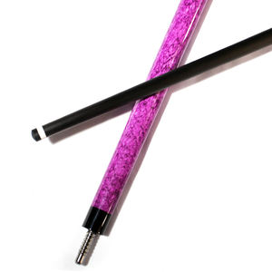 OKHEALING Queue de billard à joint radial professionnel à 8 fils-Violet Quicksand Carbone/Verre Butt & Arbre à faible déflexion de 12mm - Product Image 3