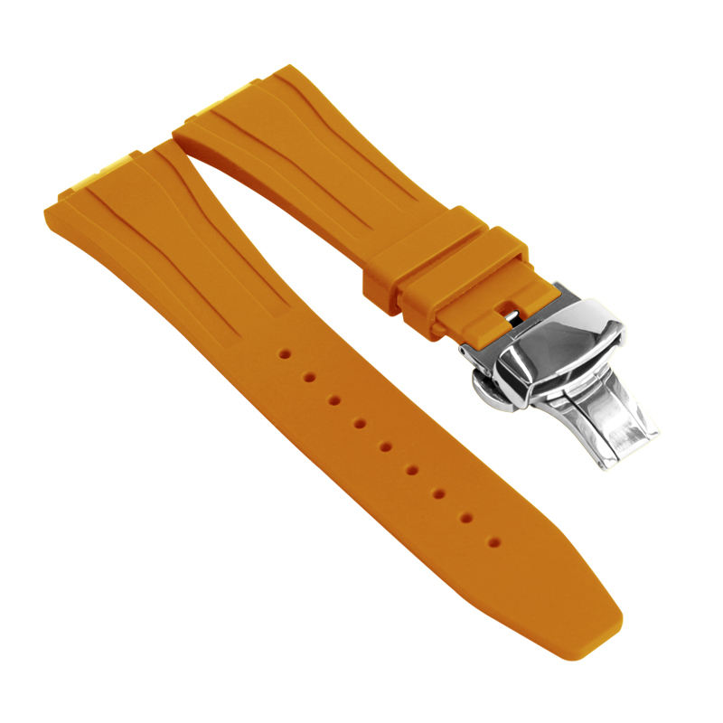 หัวเข็มขัดผีเสื้อสีส้ม+เงิน