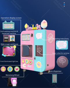 Thỏ Đỏ chuyên nghiệp tùy chỉnh độc quyền động cơ không chổi than Burner tự động kẹo bông Máy bán hàng tự động nhà sản xuất - Product Image 3