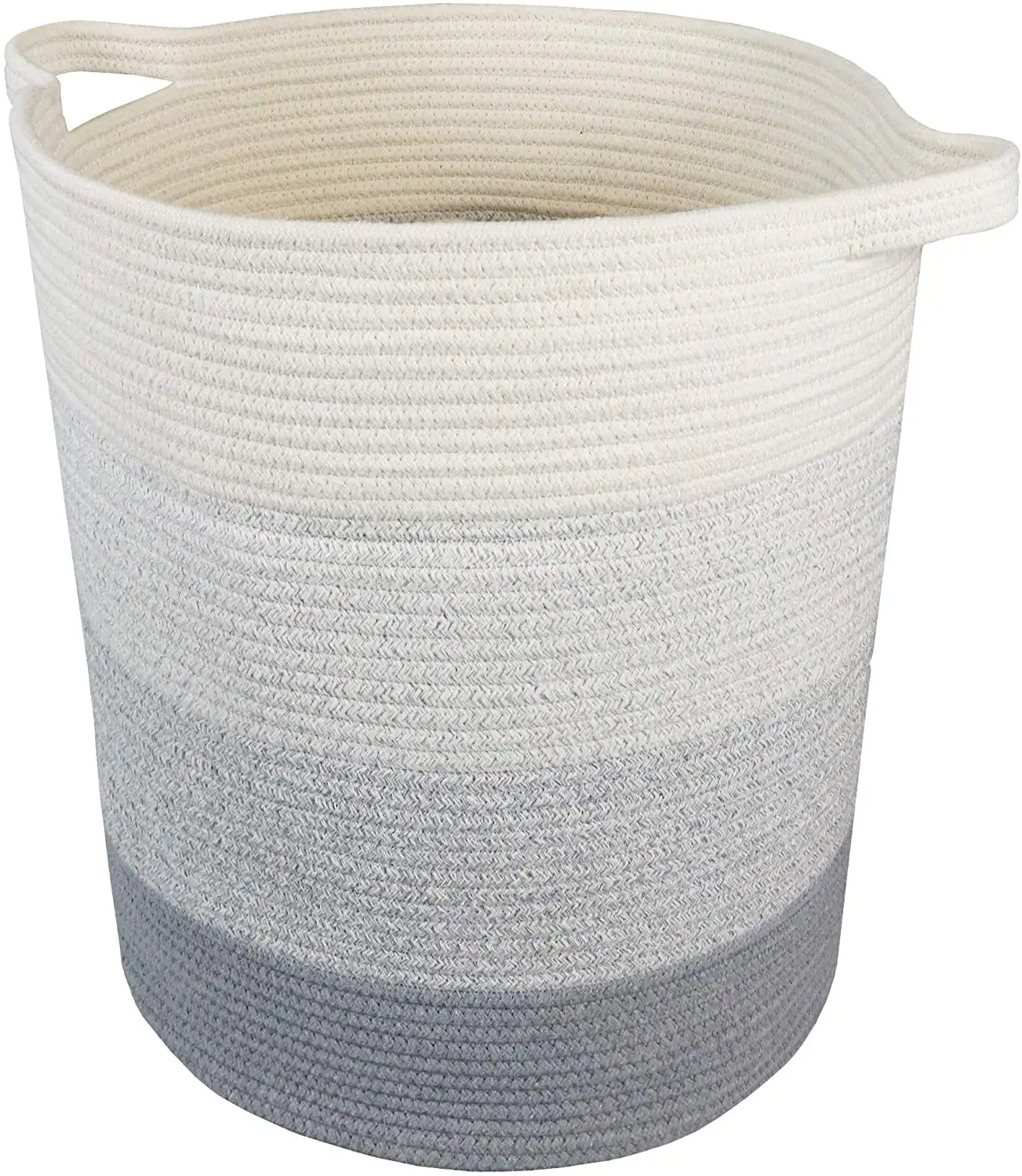 XXL large Woven Cotton Rope Baskets For Baby Toys Custom Cotton Rope Laundry Hamper For Clothes And Blanket