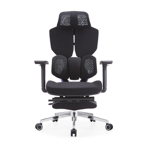 Sedia da Gaming Ergonomica di Alta Qualità, Design Moderno, Nera, con Schienale Alto, Girevole, Regolabile, con Poggiapiedi - Product Image 3