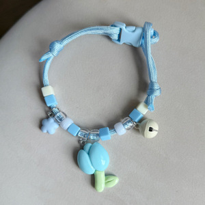 Lindo collar para perro y gato con forma de tulipán, accesorio para mascotas, juguete de peluche para gatos, Bichón Frisé, decoración de collar estilo Teddy - Product Image 2