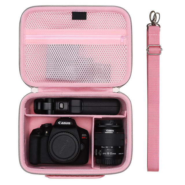 Hard Eva Carrying Case Shockproof Carry Digital Camera Case for Canon EOS Rebel T7/R50/R6 Mark II/R100/R50 V/T6 Etc.Camera