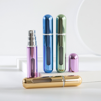 Flacon de parfum rond en verre de luxe de haute qualité, anti-fuite magnétique, 10 ml