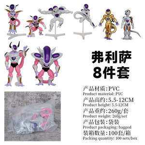 Ensemble de figurines d'action Alien Emperor 8 pièces, formes de transformation multiples, PVC, objets de collection, y compris la forme dorée pour les fans d'anime, à exposer - Product Image 3