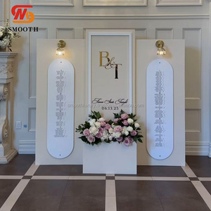 Smooth New Design White Acrylic Name List Welcome Sign Seating Chart For Wedding <b>Backdrop</b> <b>Stand</b> Event Party - Product Image 4