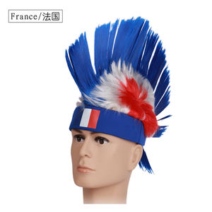 Gorro de peluca con la bandera <span class=keywords><strong>del</strong></span> equipo nacional mohawk, personalizado, <span class=keywords><strong>2022</strong></span>, 32 - Product Image 6