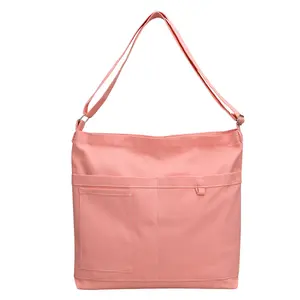 Borsa in tela di cotone borsa con zip personalizzata in tela di cotone borsa mini borsa riutilizzabile per lo shopping