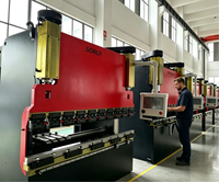 Presse plieuse CNC SRP 4020 SORUI 400KN 2000mm entièrement automatique synchronisée à servomoteur, contrôlée par PLC, à économie d'énergie, pour acier inoxydable