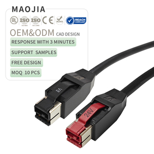 산업용 등급 24V/12V ~ 5V 전원 USB 케이블 POS 시스템 바코드 스캐너 프린터 고전류 고속 충전 데이터 전송 - Product Image 1