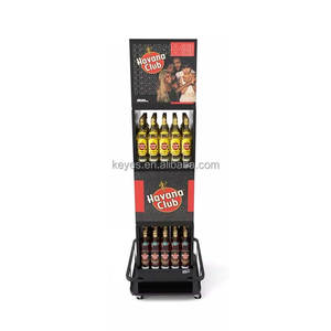Présentoir à <span class=keywords><strong>vin</strong></span> et boissons personnalisé, moderne, sur pied, 4 cubes, écologique, pour la vente au détail - Product Image 5