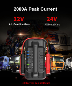 Démarreur de voiture Carku 326B 12V 24V, démarreur robuste 3500A à courant de crête, booster de batterie pour camion - Product Image 2
