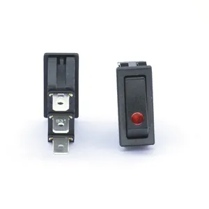 Interruptor elétrico para barco, R-1-110-R0L-BBR 16a 125v 3 terminais 2 posições iluminadas interruptor liga desliga